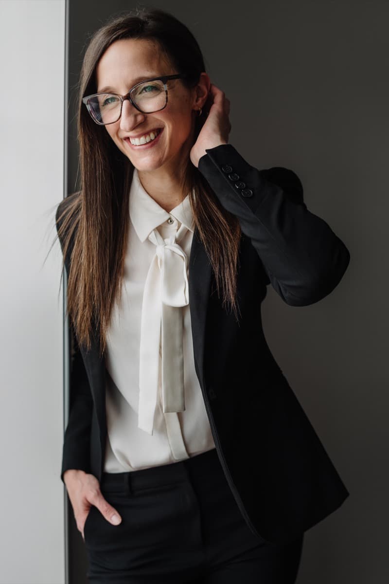 Portrait professionnel de Me Moïra Tremblay, notaire à Chicoutimi